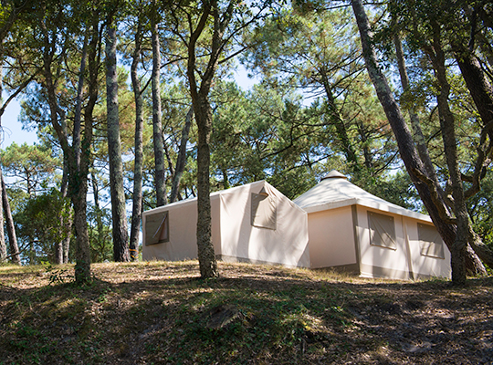 Bungalow tent 3 bedrooms, sleeps 4 + 2 without toilet Capbreton - 1