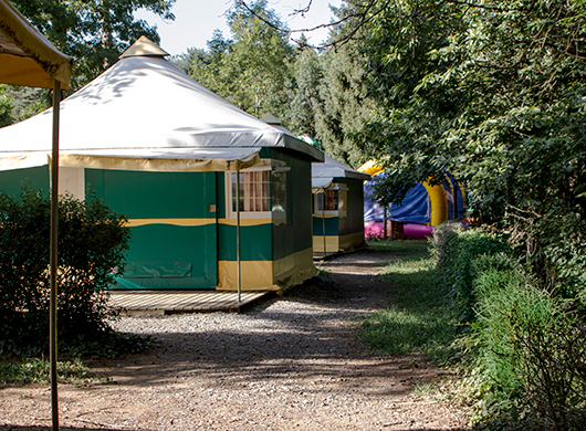 Bungalow tent 2 bedrooms, sleeps 5  Saint-Pierre-de-Trivisy - 1